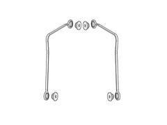 SHAD Motorcycle Replacement Restraining Straps - SH58X/SH59X