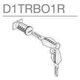 SHAD Top Box Lock & Key System - Terra D1TRBO1R