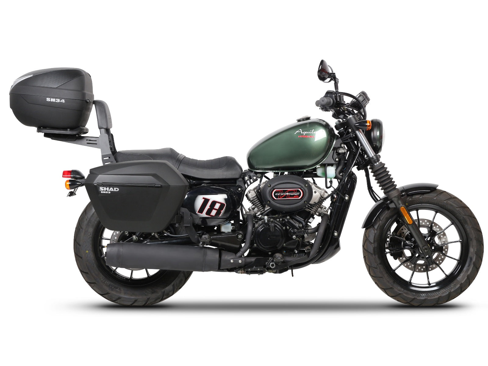 SHAD Motorcycle 3P Pannier Fitting Kit for Hyosung GV125 Aquila (2018-2023)