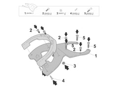 SHAD Motorcycle Click System Tank Bag Fitting Kit for Kove 800X GT (2026-2026)