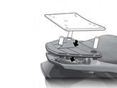 SHAD Top Box Fitting Kit for Keeway Silver Blade 125 (12-17) K0SL12ST