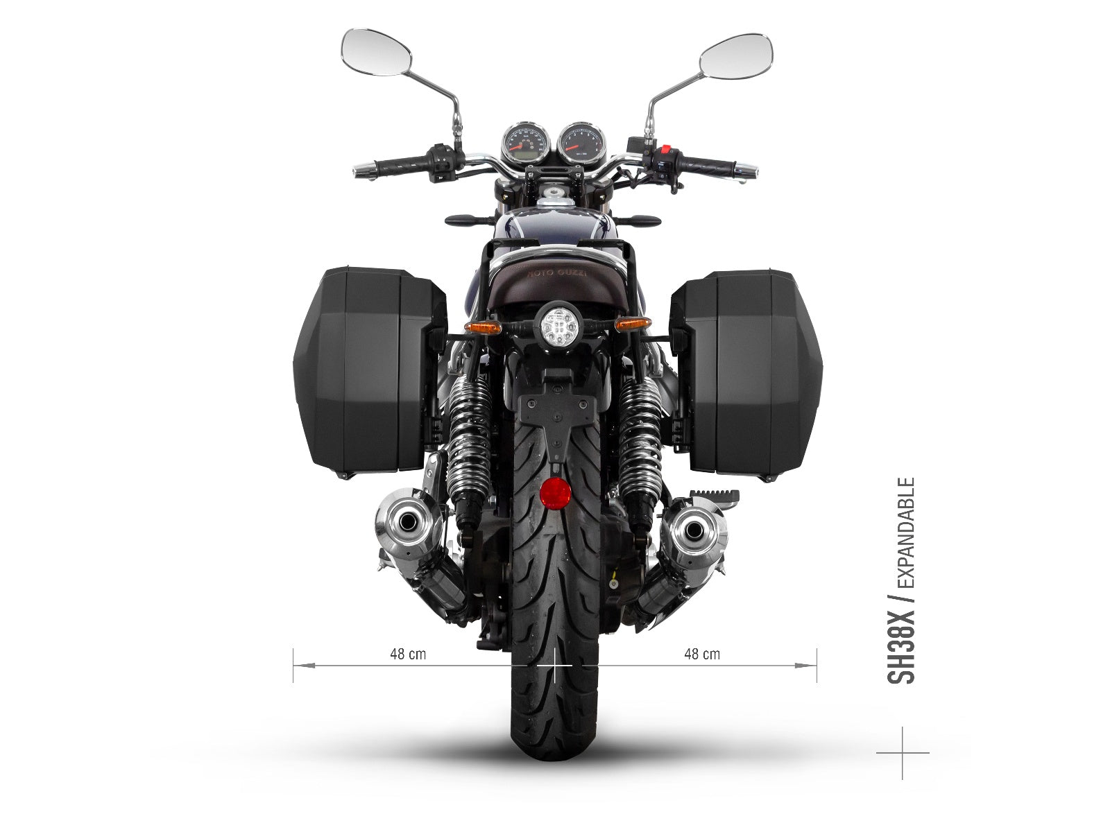 SHAD Motorcycle 3P Pannier Fitting Kit for Moto Guzzi V7 Stone 750 (2023-2025)
