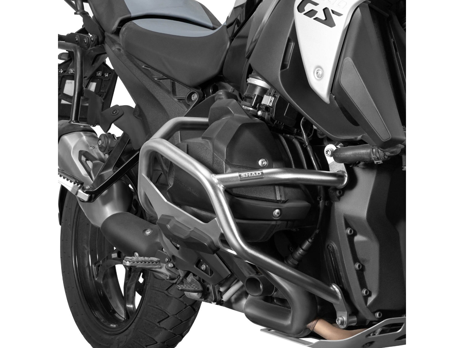 SHAD Lower Crash Bars - Silver for BMW R1300 GS Trophy (24-26) W0RG14SSL