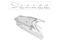 SHAD Motorcycle Top Box Fitting Kit for BMW R1300 GS Option 719 Tramuntana (2023-2025)
