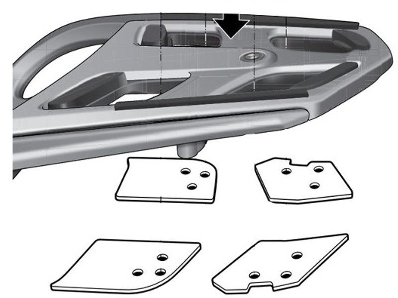 SHAD Top Box Fitting Kit for BMW K1600 B (12-17) W0RT19ST