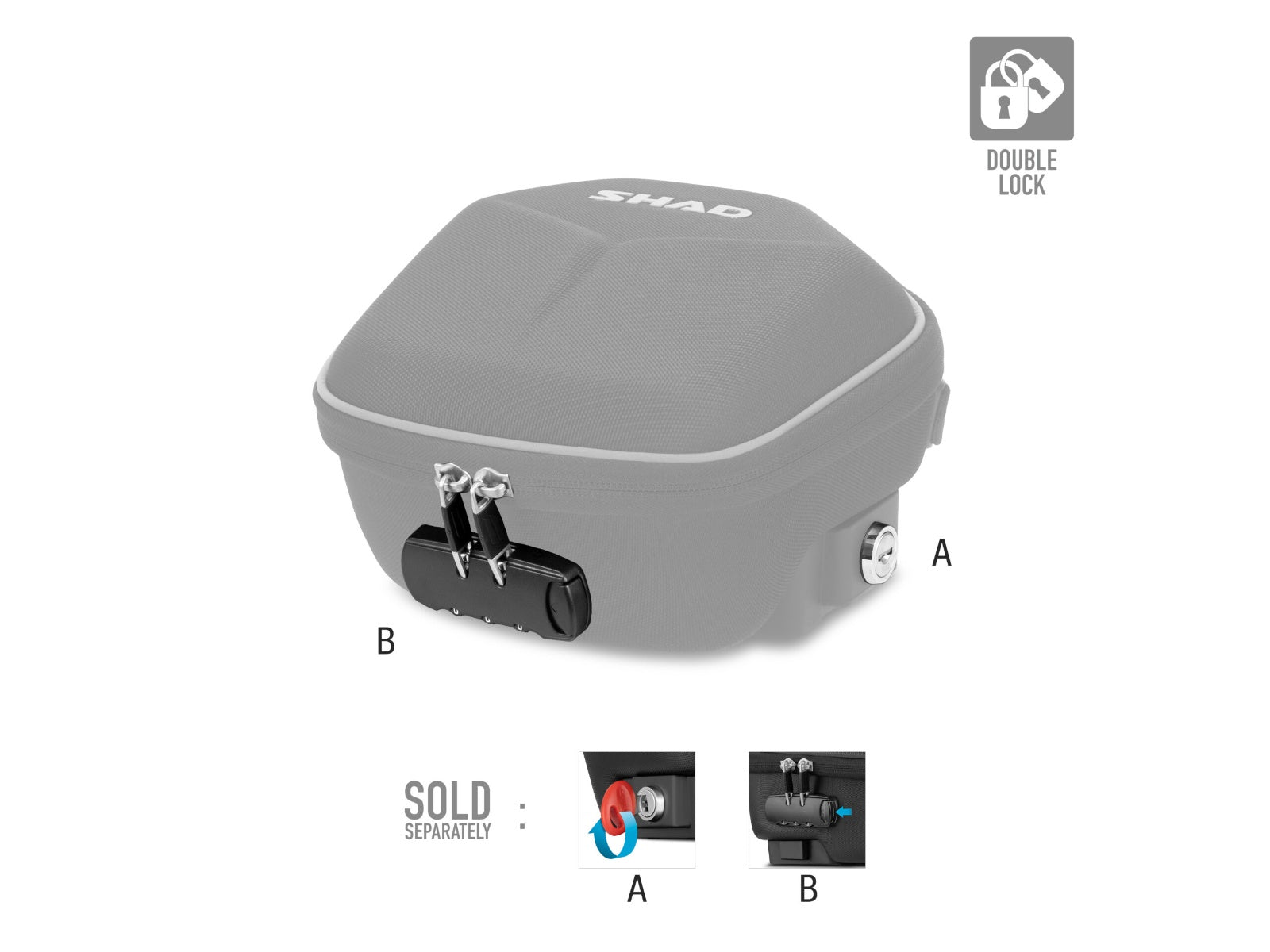 SHAD Motorcycle Click System Tank Bag E02C