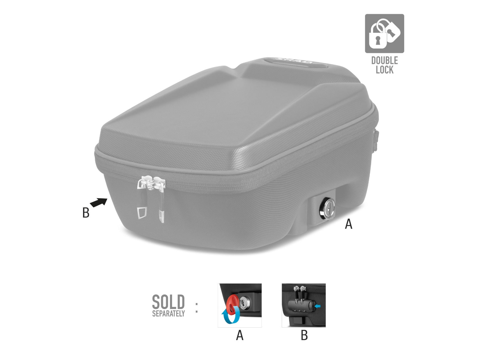 SHAD Motorcycle Click System Tank Bag E09CM