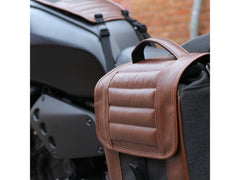 SHAD Motorcycle SR38 Cafe Racer Style Side Case Pannier - Brown