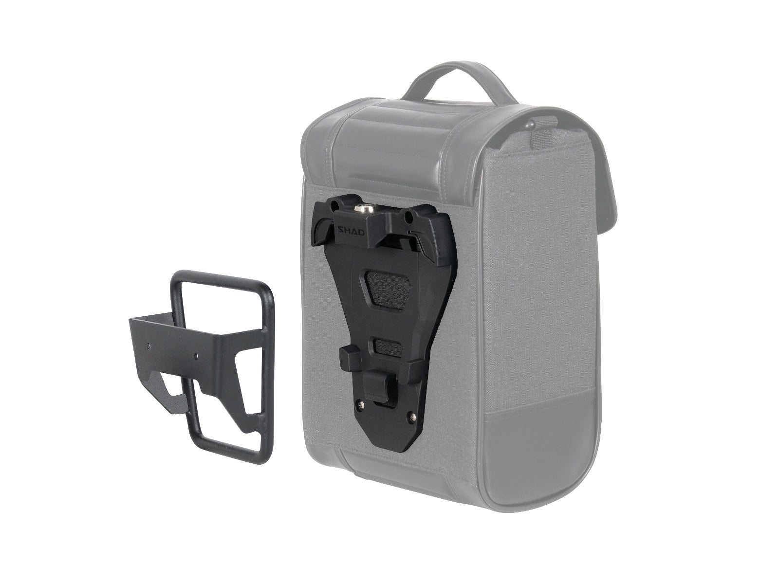 SHAD Motorcycle SR38 Cafe Racer Style Side Case Pannier Black
