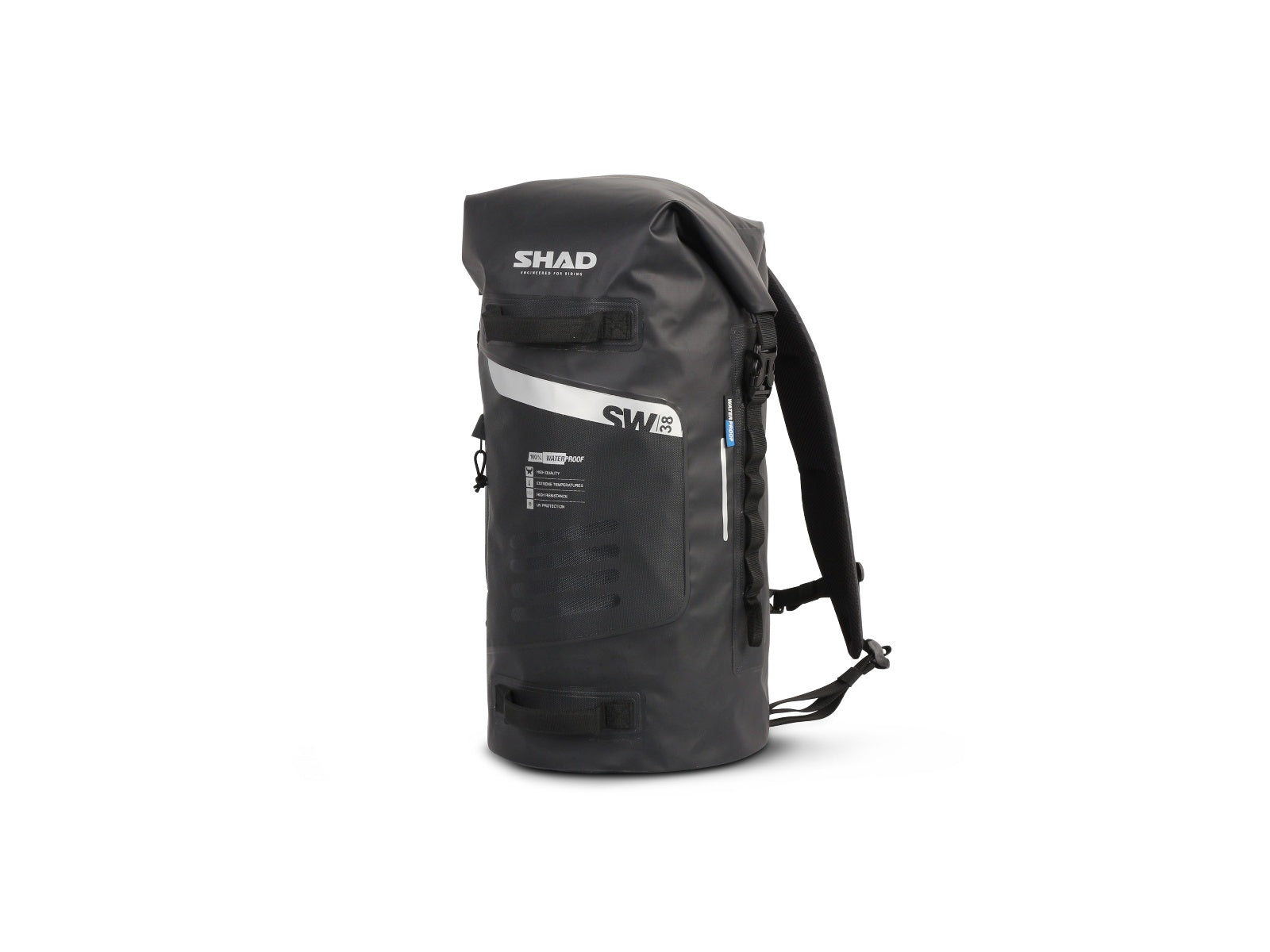SHAD Motorcycle 100% Waterproof SW38 Tail Bag / Backpack