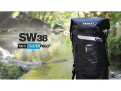 SHAD Motorcycle 100% Waterproof SW38 Tail Bag / Backpack
