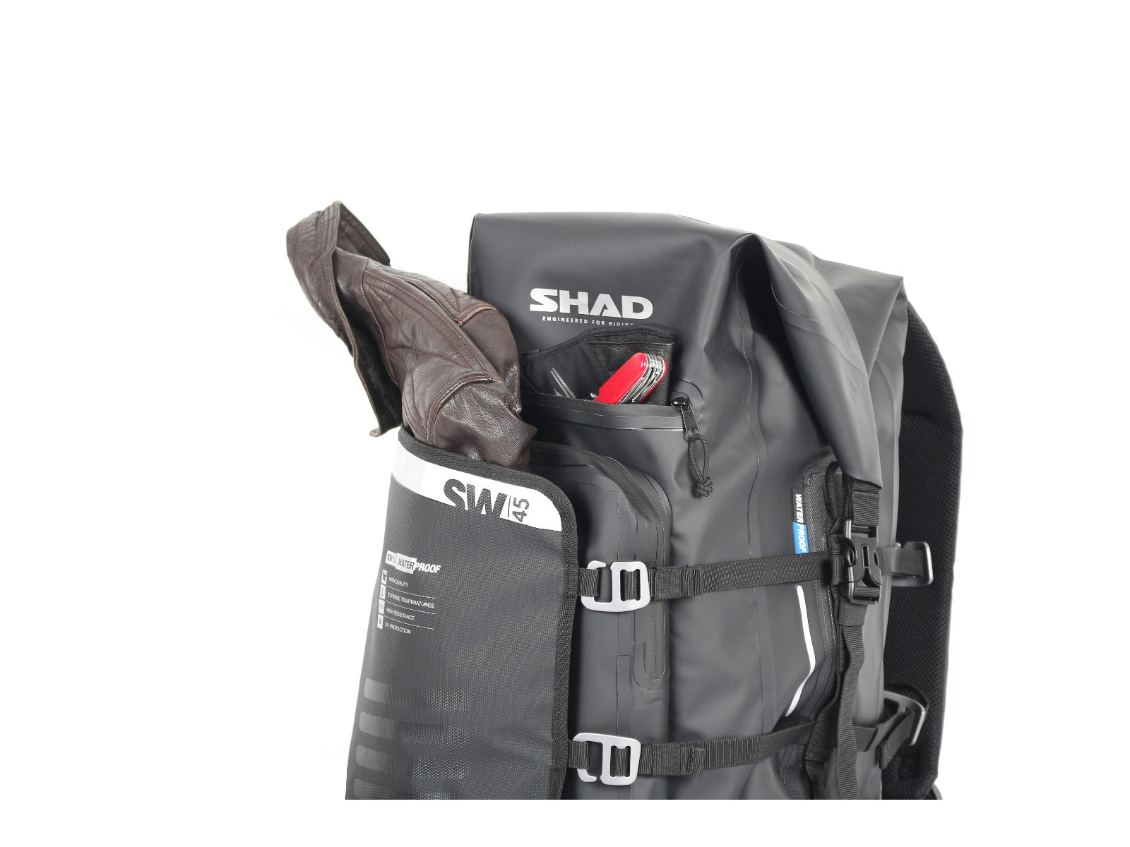 SHAD Motorcycle 100% Waterproof SW45 Tail Bag / Backpack
