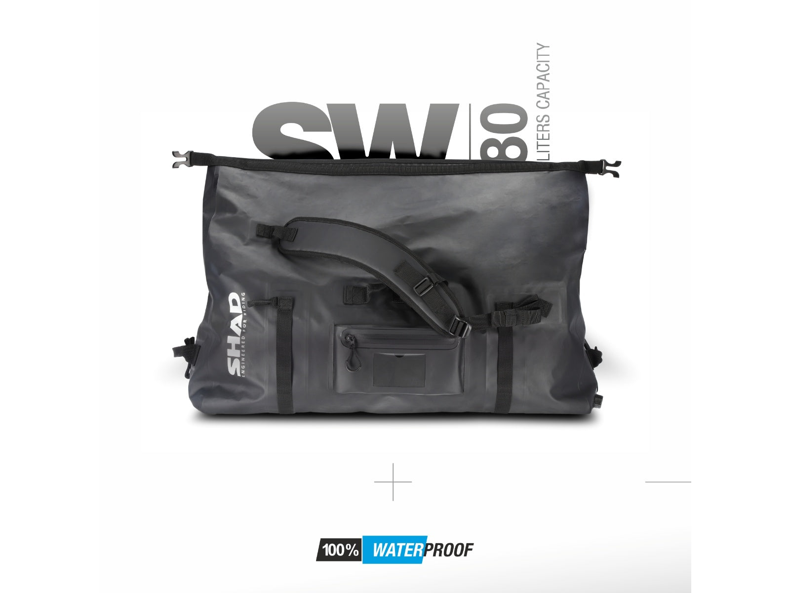 SHAD Motorcycle 100% Waterproof SW80 Tail Bag / Backpack