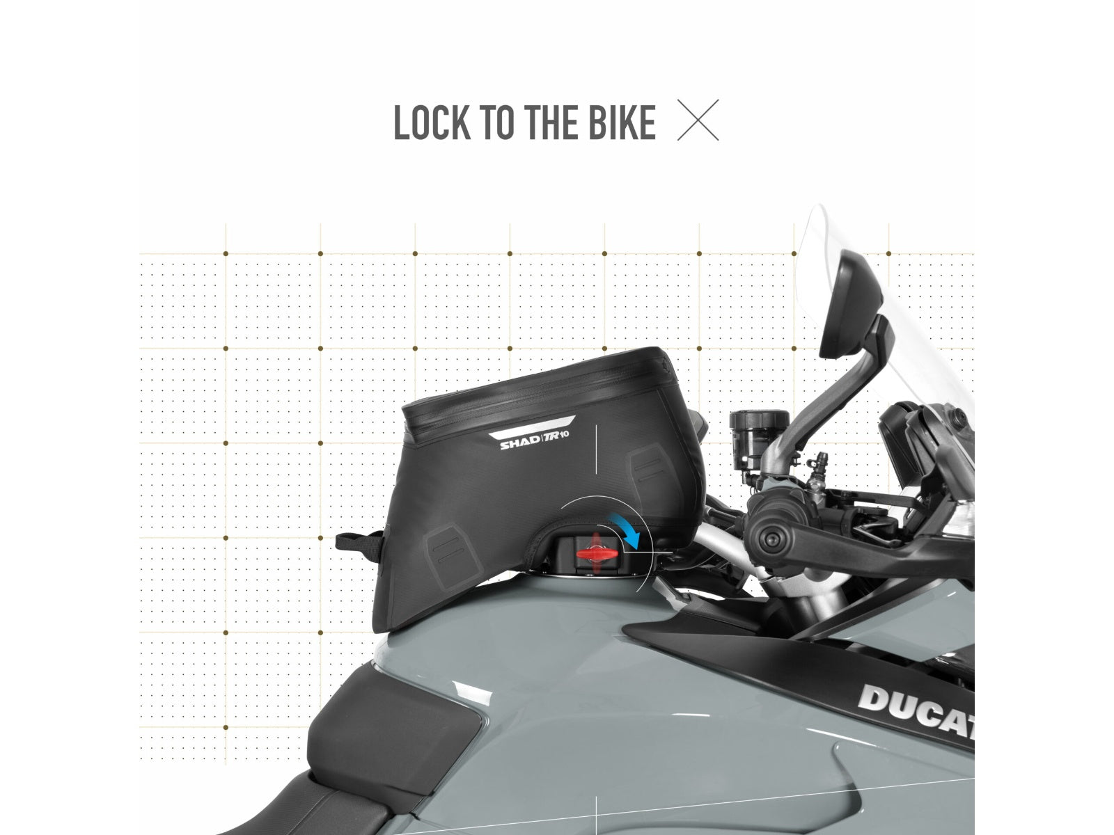 SHAD Motorcycle Click System Tank Bag TR10CL