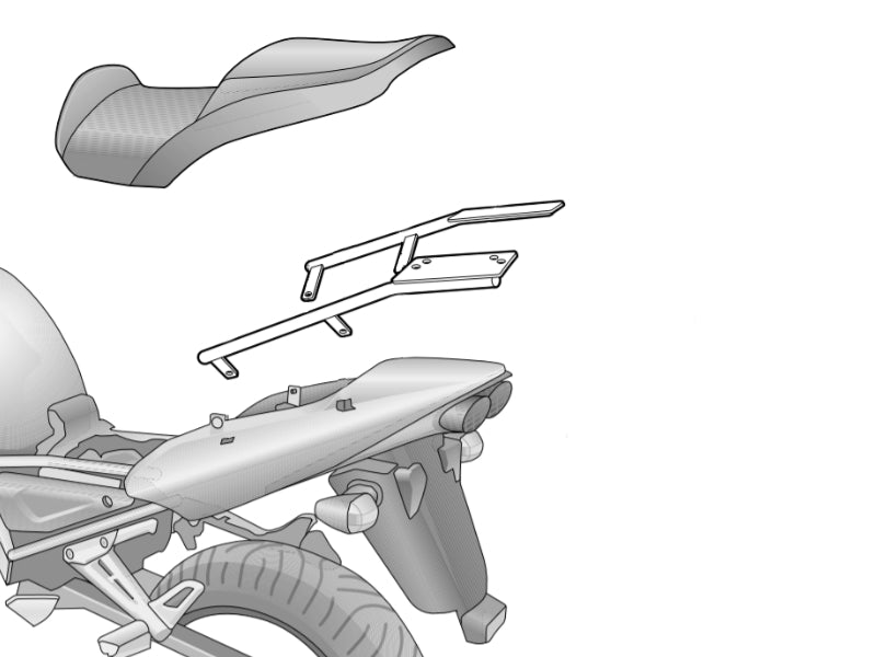 SHAD Motorcycle Top Box Fitting Kit for Yamaha Fazer 1000 (2001-2005)