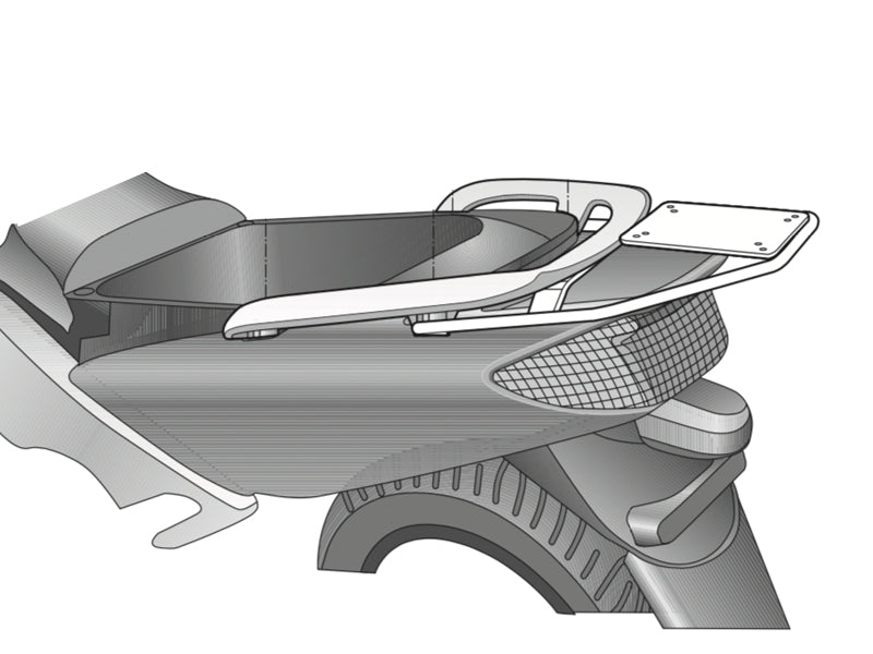 SHAD Top Box Fitting Kit for Yamaha TMax 500 (01-07) Y0T51T