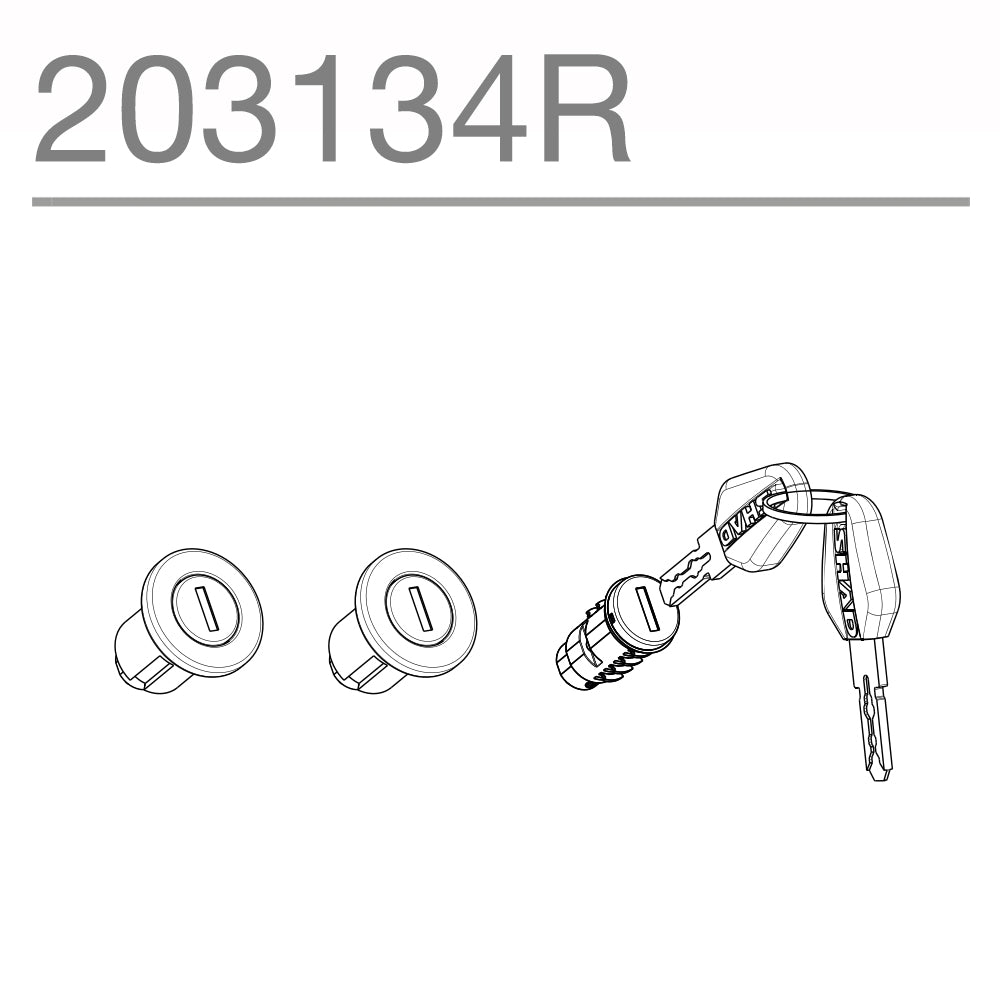 SHAD Premium Lock And Black Key System Triple 203134R