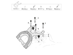 SHAD Motorcycle Click System Tank Bag Fitting Kit for CF Moto 700MT (2025-2025)