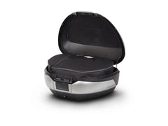 SHAD Motorcycle SH48 Top Box Black / Titanium inc Backrest And Carbon Cover