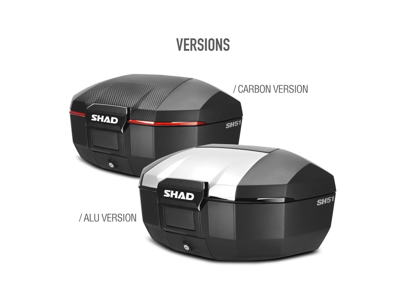 SHAD Motorcycle SH51 Top Box - Carbon