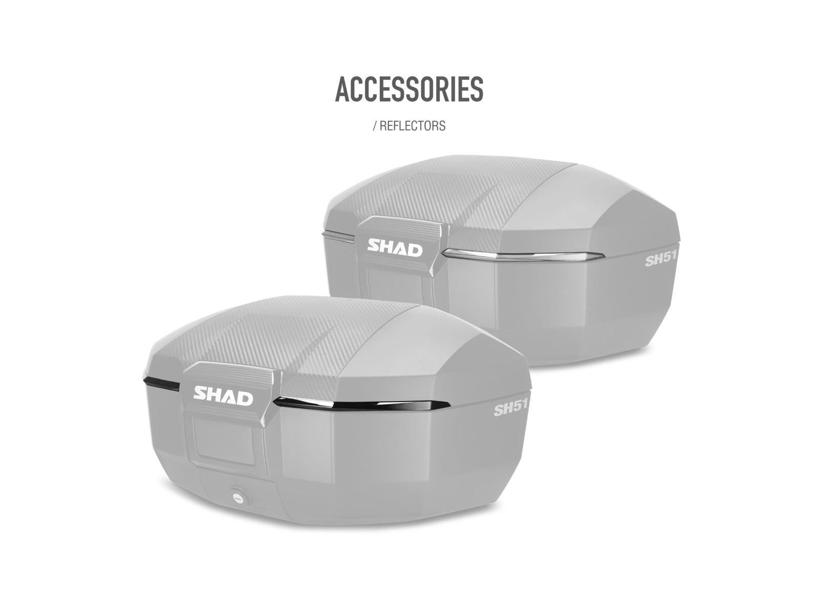 SHAD Motorcycle SH51 Top Box - Carbon