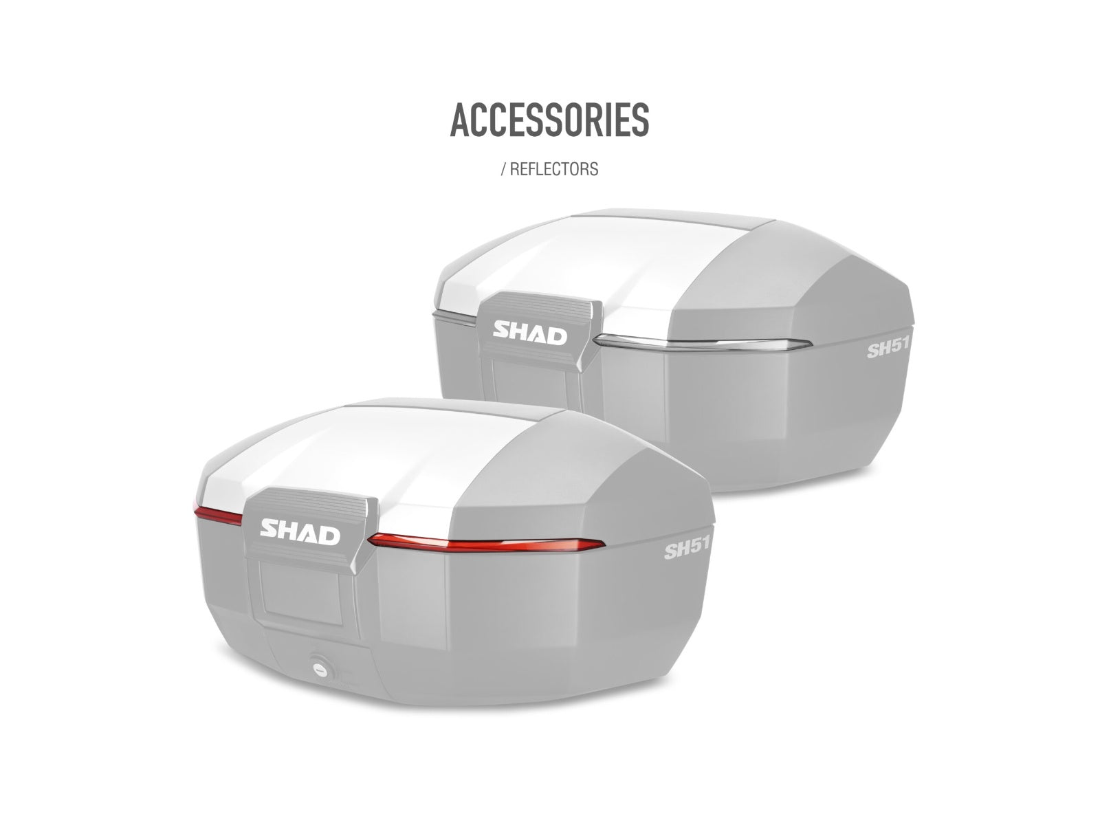 SHAD Motorcycle SH51 Top Box - Aluminium