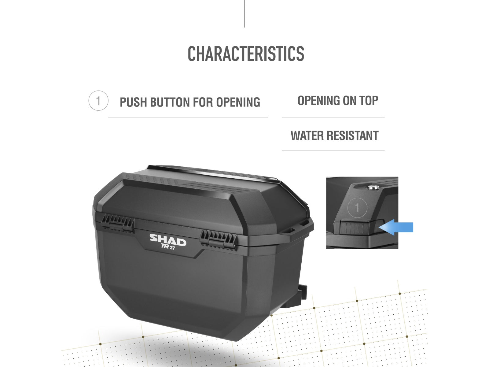 SHAD Motorcycle TR27 Panniers - Black