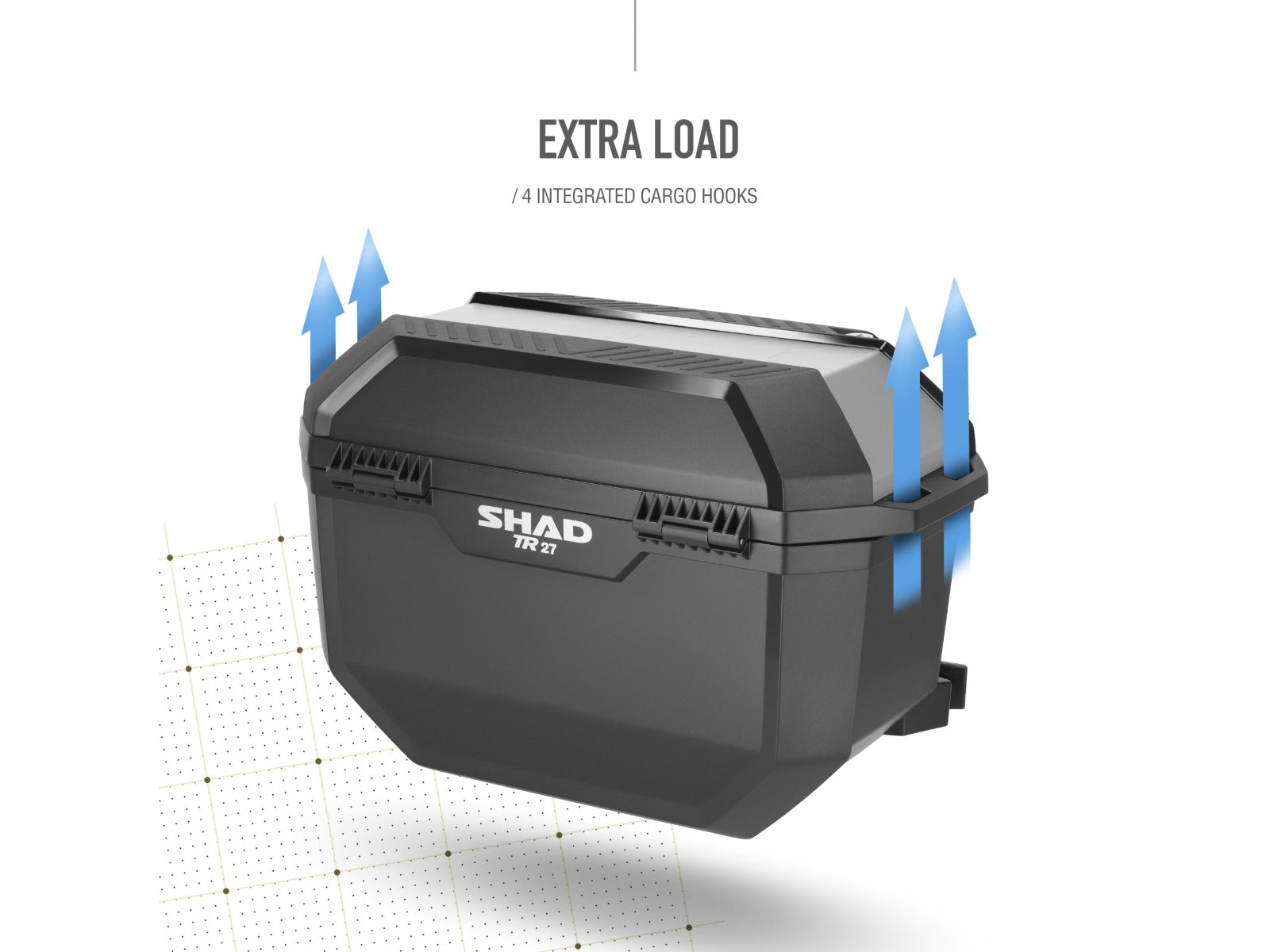 SHAD Motorcycle TR27 Panniers - Aluminium Cover