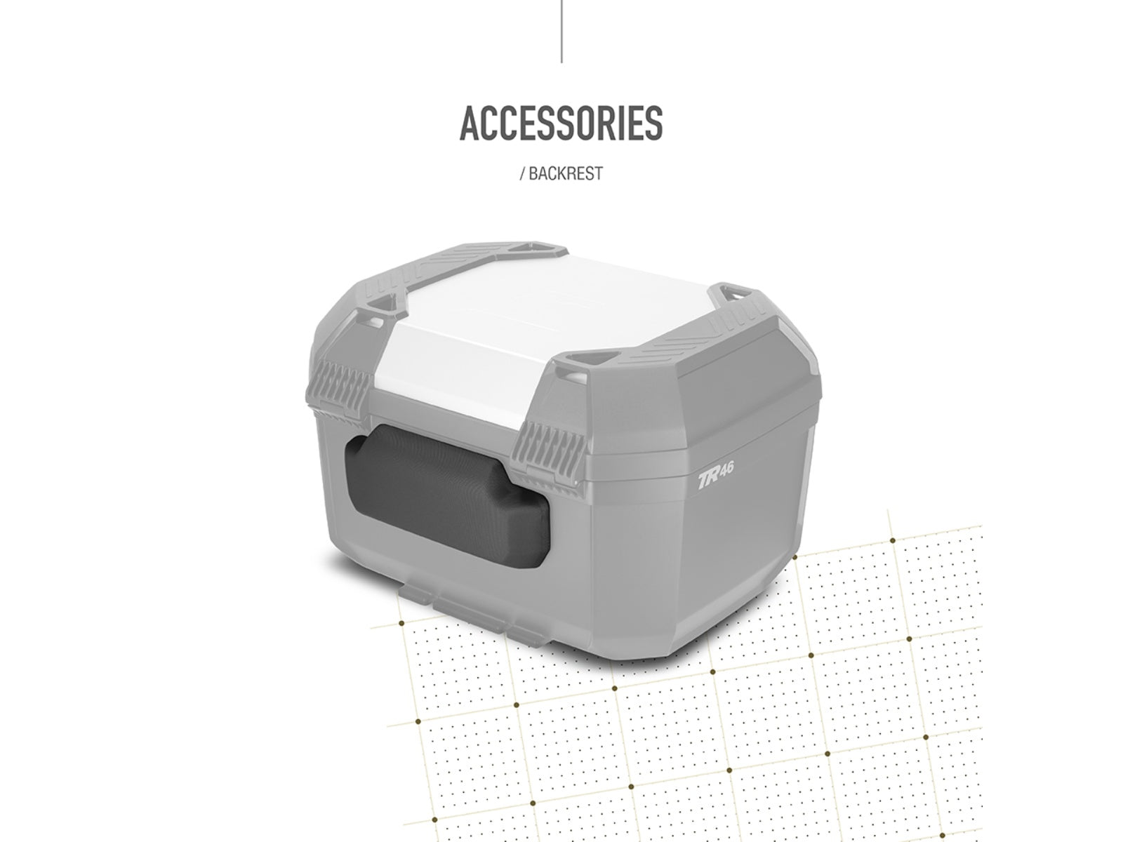 SHAD Motorcycle TR46 Top Box - Aluminium