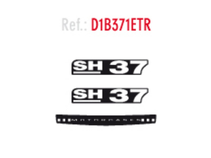SHAD SH37 Replacement Sticker D1B371ETR