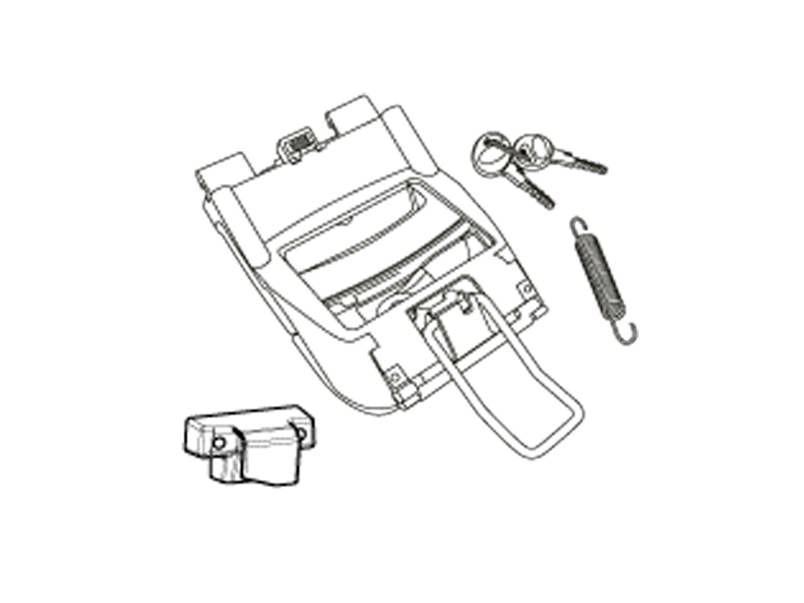 SHAD SH44 Replacement Locking Mechanism D1B44MAR
