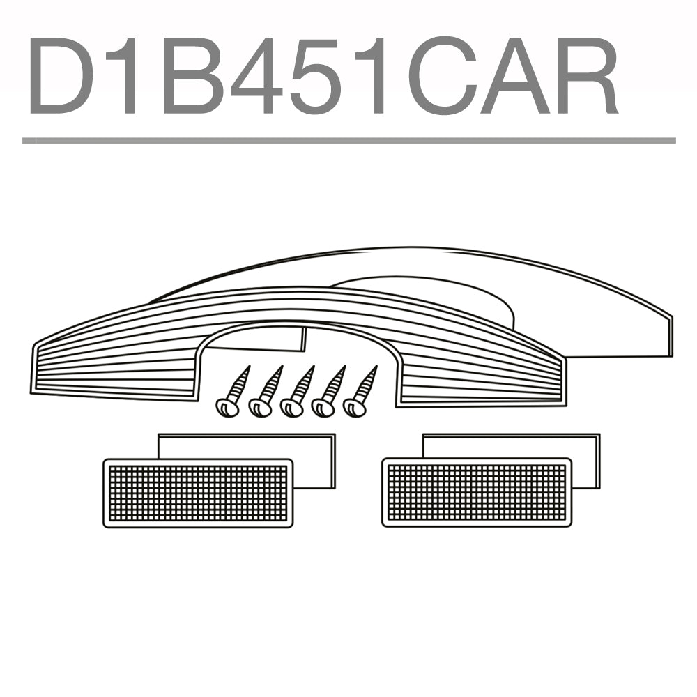 SHAD Motorcycle SH45 Replacement White Reflectors