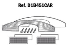 SHAD Motorcycle SH45 Replacement White Reflectors
