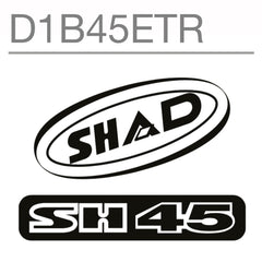 SHAD Motorcycle SH45 Replacement Sticker (Red)