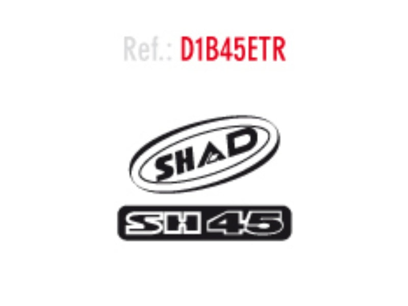 SHAD SH45 Replacement Sticker (Red) D1B45ETR