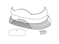SHAD SH46 Replacement Red Reflectors