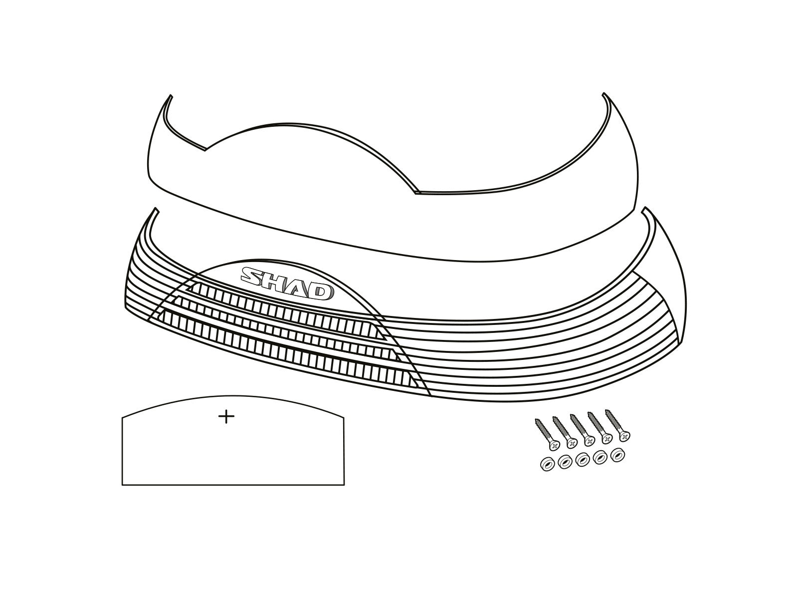 SHAD Motorcycle SH46 Replacement Red Reflectors