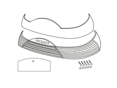 SHAD SH46 Replacement Red Reflectors