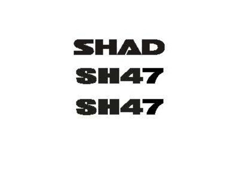 SHAD SH47 Replacement Stickers D1B47ETR