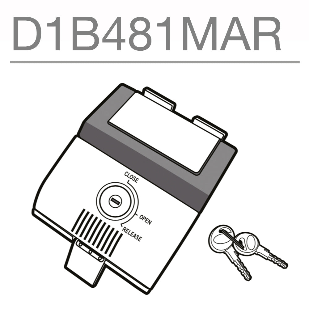 SHAD Motorcycle SH48 Replacement Locking Mechanism (Dark Grey)