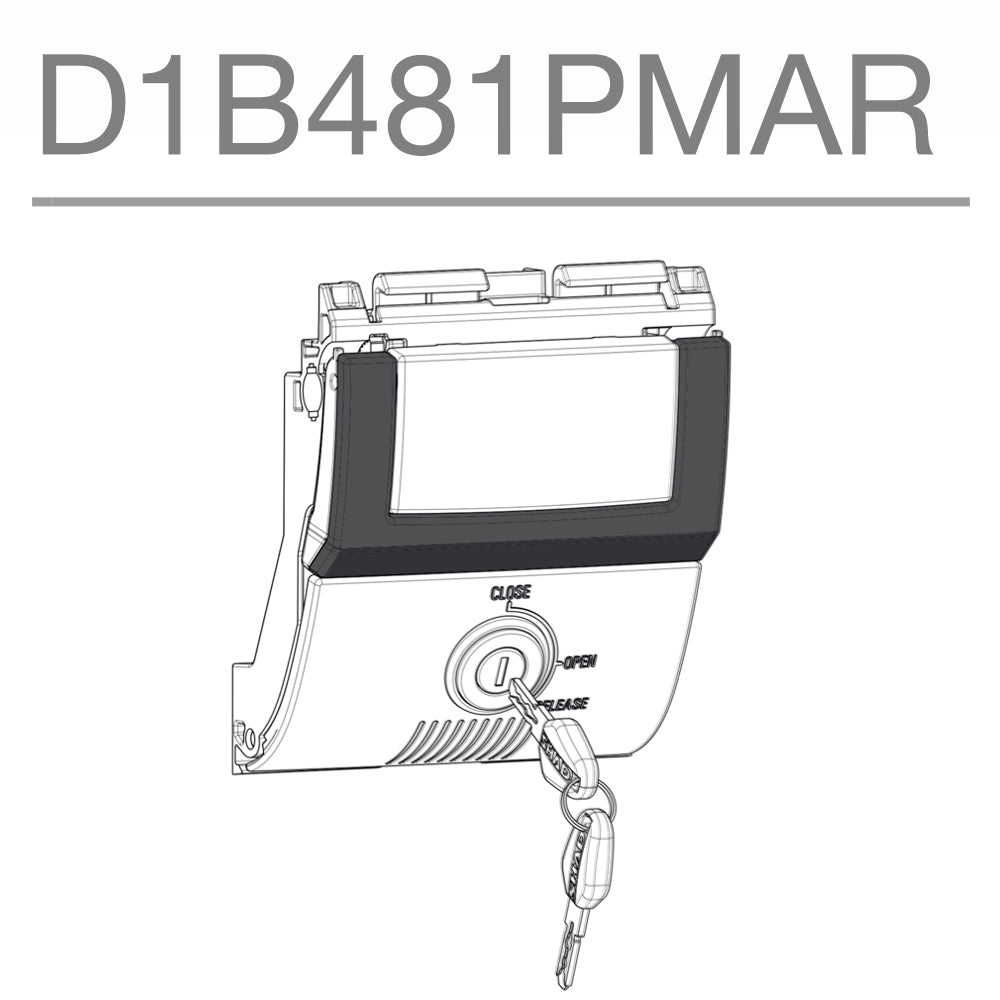 SHAD SH48 Replacement Premium Locking Mechanism (Dark Grey) D1B481PMAR