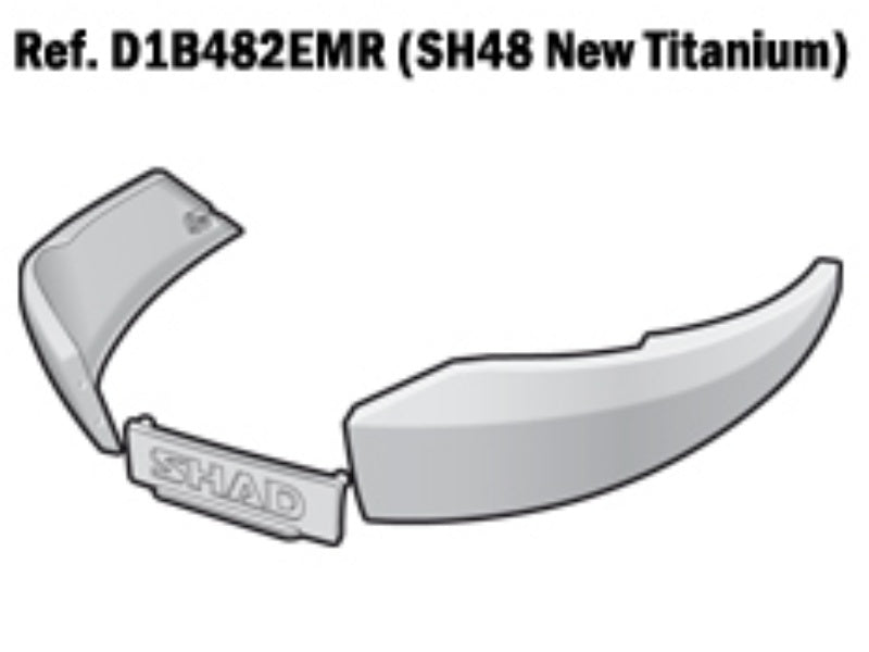 SHAD SH48 Replacement Frame (Titanium) D1B482EMR