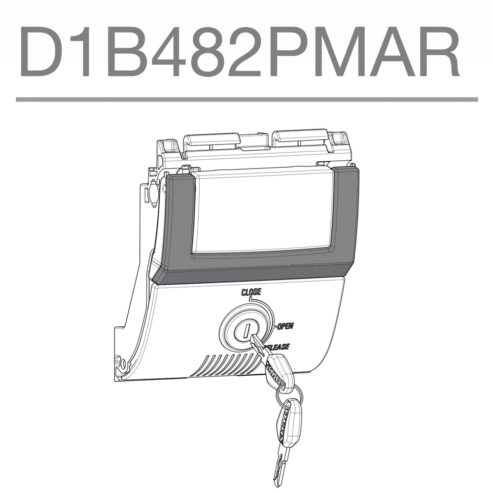 SHAD SH48 Replacement Premium Locking Mechanism (Titanium) D1B482PMAR