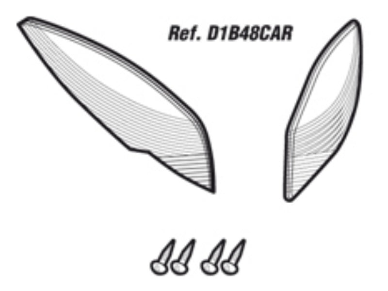 SHAD SH48 Replacement Reflectors (Clear) D1B48CAR