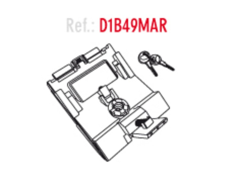 SHAD SH49 Lock System D1B49MAR