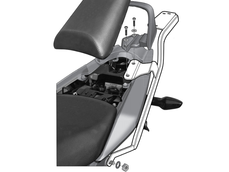 SHAD Motorcycle Top Box Fitting Kit for Honda CBF125 (2008-2014)