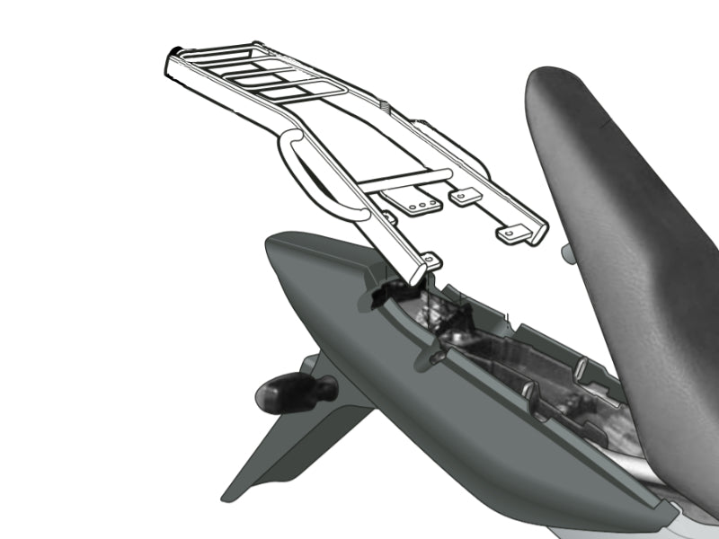 SHAD Motorcycle Top Box Fitting Kit for Honda CBF250 (2004-2008)