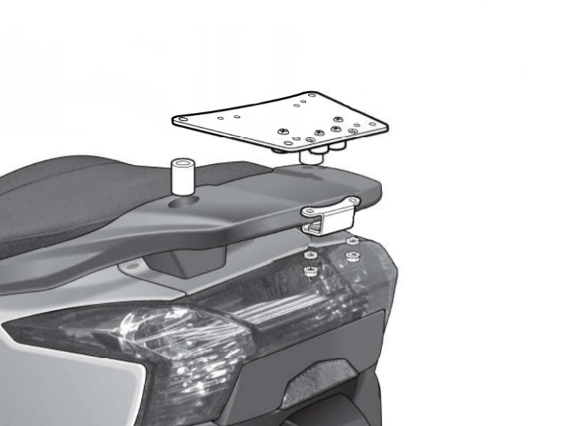 SHAD Motorcycle Top Box Fitting Kit for Kymco Dink Street 125 (2009-2015)