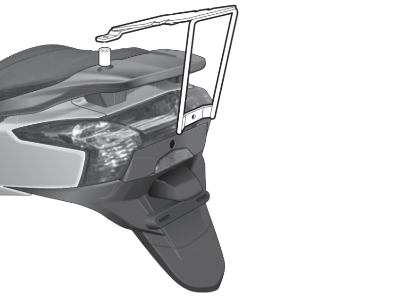 SHAD Motorcycle Top Box Fitting Kit for Kymco Dink Street 125 (2009-2015)