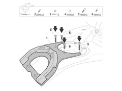 SHAD Click System Tank Bag Fitting Kit for Moto Morini X-Cape 1200 (25-26) M013CS
